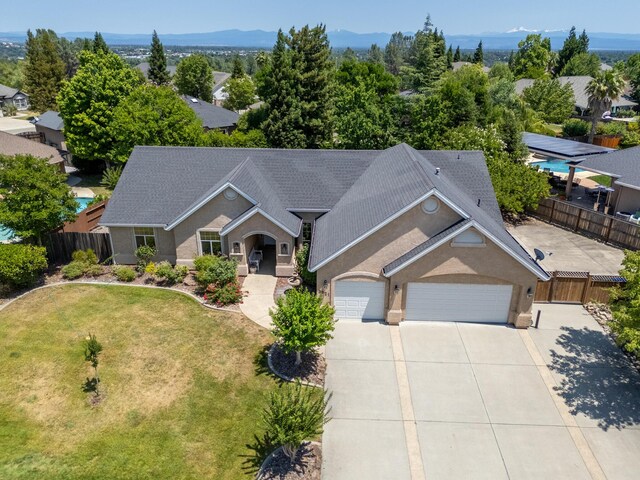 3921 Silver Lace Ln, Redding, CA 96001 - view from above of property