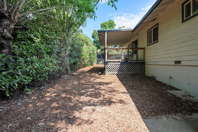 1666 Willis St, Redding, CA 96001 - view of yard featuring a deck