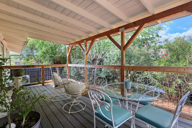 1666 Willis St, Redding, CA 96001 - deck with outdoor dining area