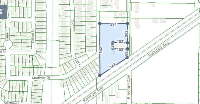 1695/1699 Blossom Ave, Fairfield, CA 94533 - map showing property parcels