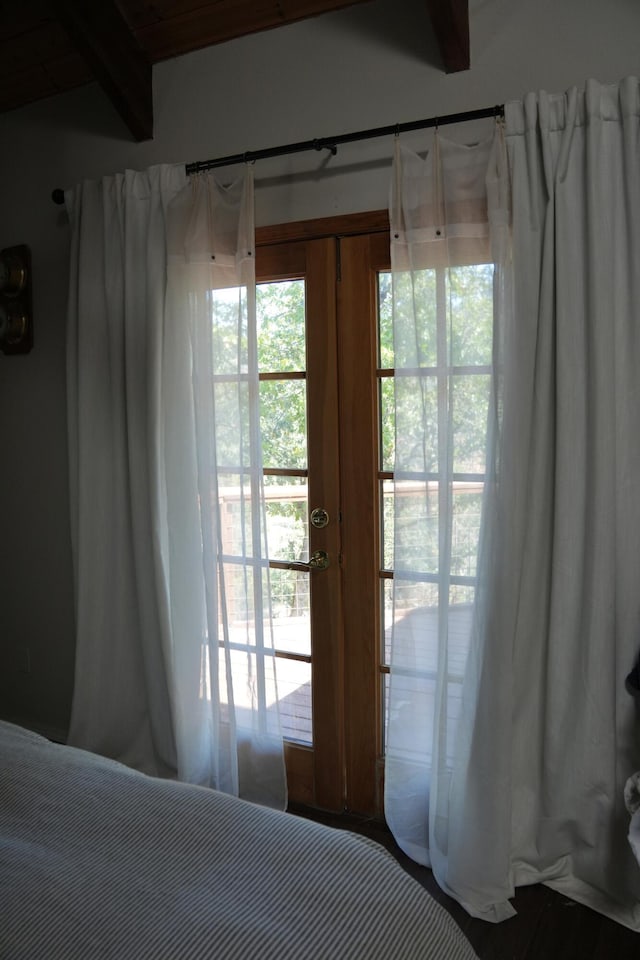 261 Salt Flat Rd, Lewiston, CA 96052 - bedroom with beamed ceiling