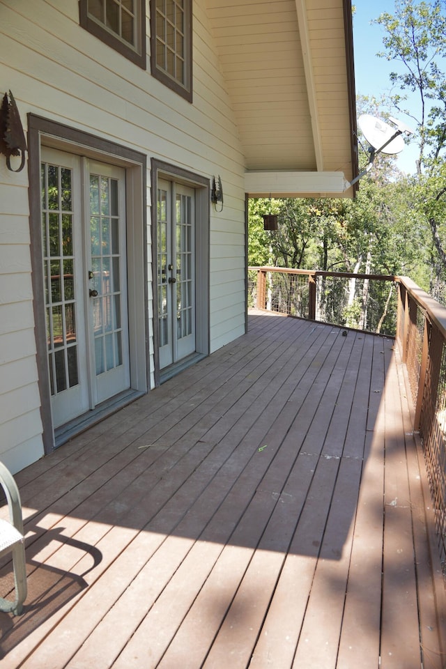 261 Salt Flat Rd, Lewiston, CA 96052 - wooden terrace featuring french doors