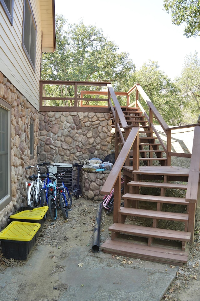 261 Salt Flat Rd, Lewiston, CA 96052 - view of patio / terrace with stairs