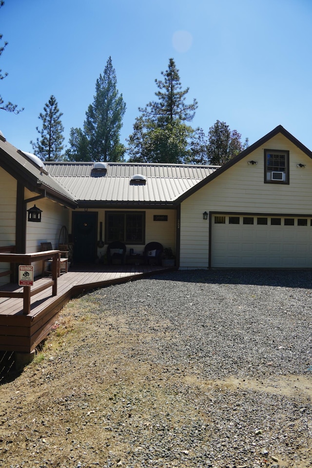 261 Salt Flat Rd, Lewiston, CA 96052 - view of front facade featuring a metal roof and a standing seam roof