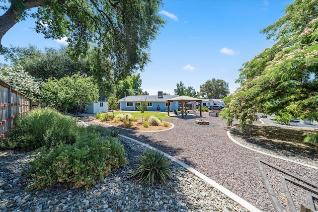 466 Tourmaline Way, Redding, CA 96003 - view of yard with a gazebo