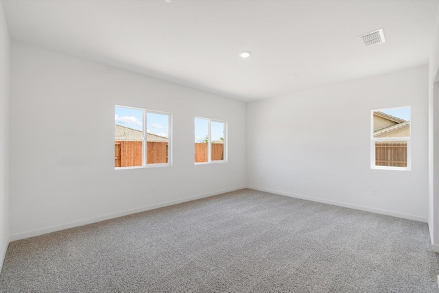 4206 Acadia Pl, Redding, CA 96001 - carpeted spare room featuring baseboards and recessed lighting