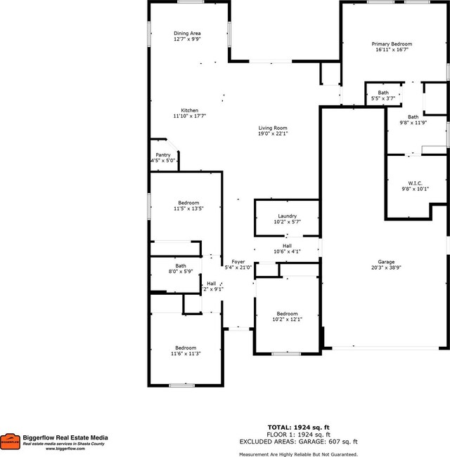 4206 Acadia Pl, Redding, CA 96001 - floor plan / room layout