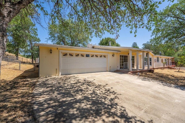 22400 E Elk Trl, Redding, CA 96003 - view of front of property with an attached garage and driveway