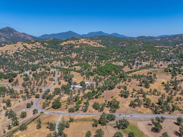 22400 E Elk Trl, Redding, CA 96003 - aerial view of property's location with a mountain backdrop