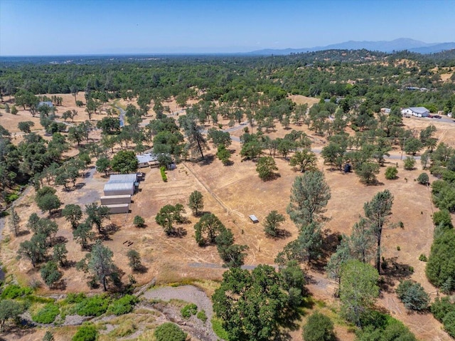 22400 E Elk Trl, Redding, CA 96003 - aerial view of property's location with mountains, rural landscape, and a forest