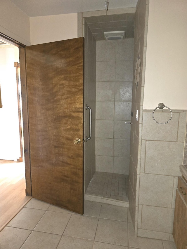 846 Ridge Rd, Redding, CA 96003 - full bath with a shower stall and tile patterned flooring