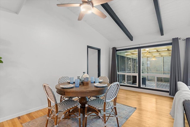2220 Gold St, Redding, CA 96001 - dining space featuring light wood-style floors, a ceiling fan, and baseboards