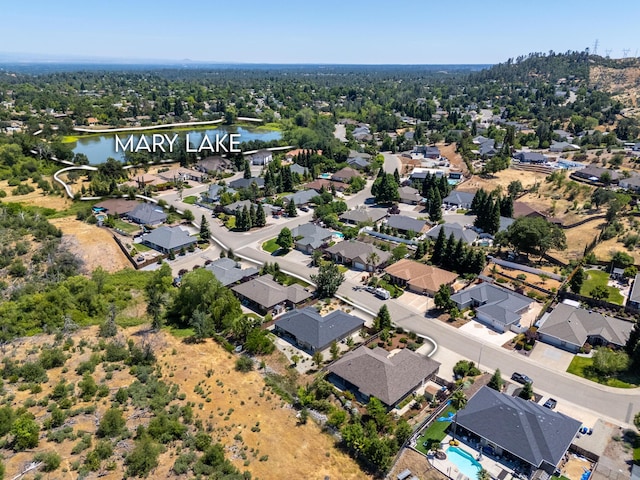 4648 Kilkee Dr, Redding, CA 96001 - aerial view of property and surrounding area with a nearby body of water and nearby suburban area