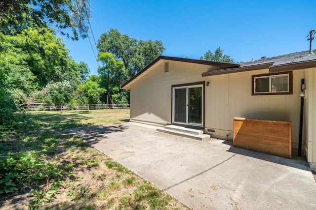 5867 Bell Rd, Redding, CA 96001 - rear view of property featuring a patio, entry steps, and crawl space