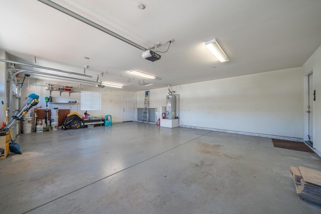 3337 Old Lantern Dr, Redding, CA 96003 - garage with gas water heater and a garage door opener