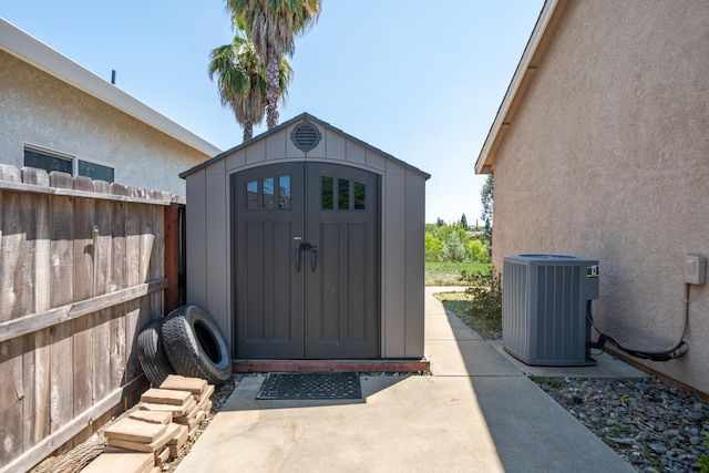 3337 Old Lantern Dr, Redding, CA 96003 - view of shed with central AC