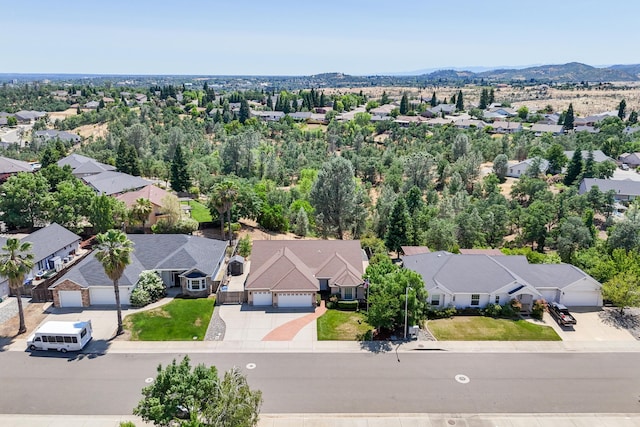 3337 Old Lantern Dr, Redding, CA 96003 - aerial view of residential area featuring mountains
