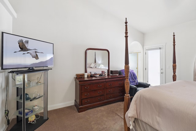 3097 Butterfly Ln, Shasta Lake, CA 96019 - carpeted bedroom featuring baseboards and access to outside
