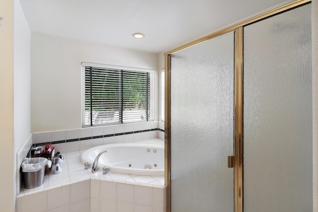 3097 Butterfly Ln, Shasta Lake, CA 96019 - bathroom featuring a stall shower and a whirlpool tub
