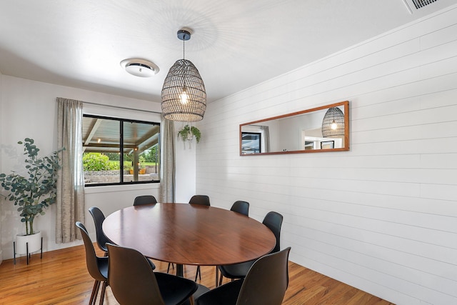 2180 Oak Ridge Dr, Redding, CA 96001 - dining room with wood finished floors and wooden walls