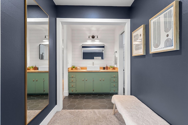 2180 Oak Ridge Dr, Redding, CA 96001 - bathroom with vanity and tile patterned floors