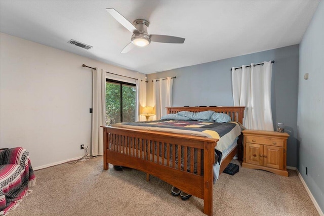 2025 El Verano St, Redding, CA 96002 - bedroom featuring carpet floors, ceiling fan, and baseboards