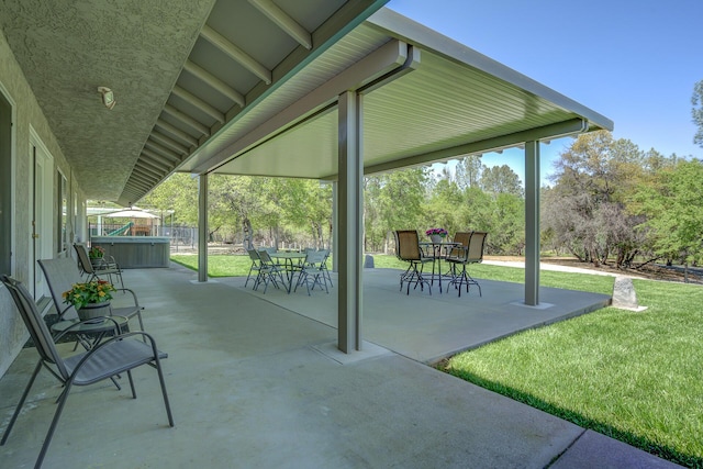 17400 Pittim Dr, Redding, CA 96003 - view of patio / terrace featuring outdoor dining space