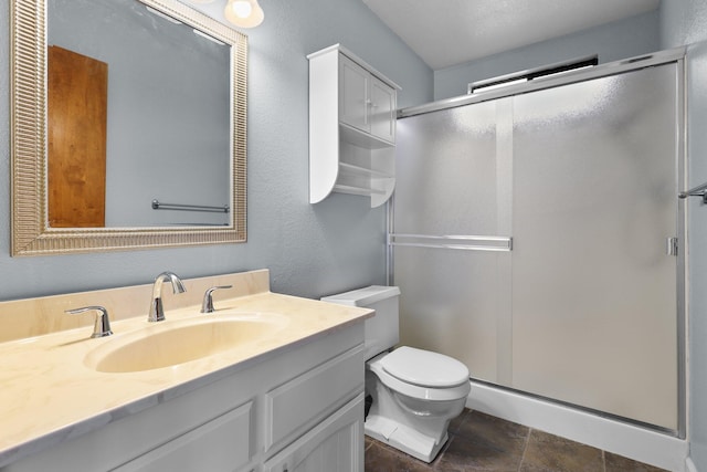 1401 Casa Vereda Way, Redding, CA 96003 - bathroom featuring a shower stall and vanity