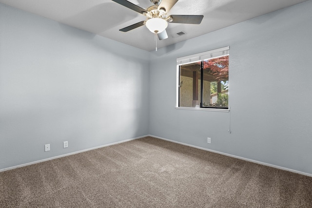 1401 Casa Vereda Way, Redding, CA 96003 - carpeted spare room featuring baseboards and a ceiling fan