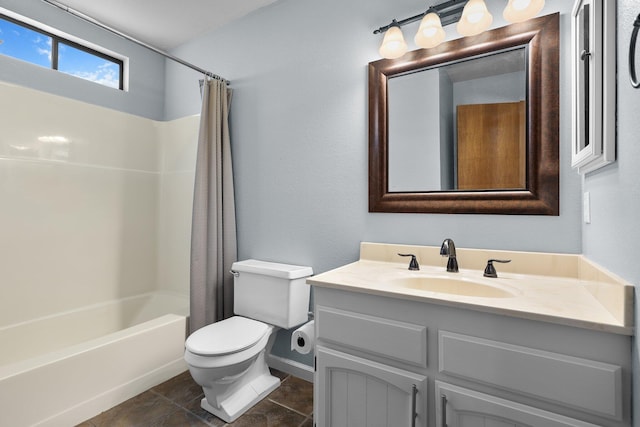 1401 Casa Vereda Way, Redding, CA 96003 - full bath with vanity, shower / bath combination with curtain, and tile patterned flooring
