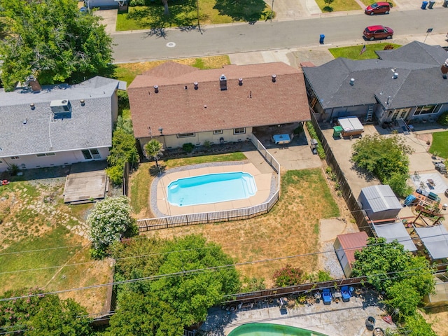 2034 Wilder Dr, Redding, CA 96002 - bird's eye view of a pool area