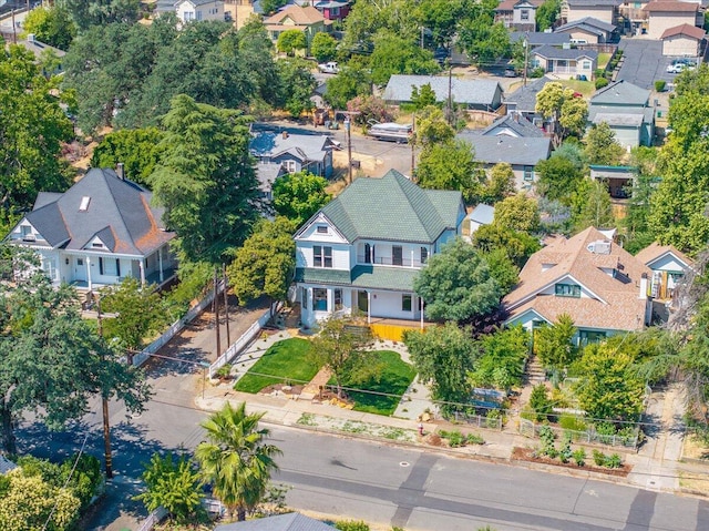 1764 Chestnut St, Redding, CA 96001 - aerial perspective of suburban area