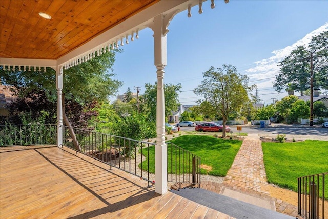 1764 Chestnut St, Redding, CA 96001 - deck featuring a yard