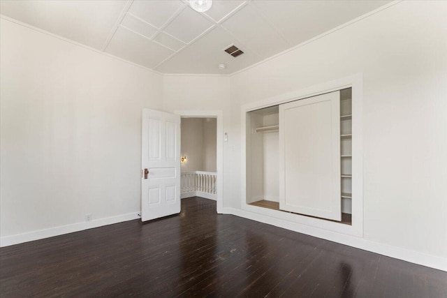 1764 Chestnut St, Redding, CA 96001 - unfurnished bedroom featuring dark wood-style floors and a closet