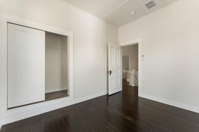 1764 Chestnut St, Redding, CA 96001 - unfurnished bedroom featuring dark wood-style flooring and a closet