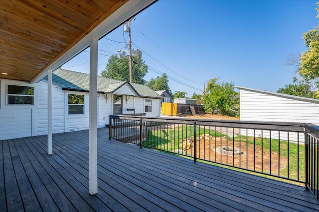 1764 Chestnut St, Redding, CA 96001 - view of wooden terrace