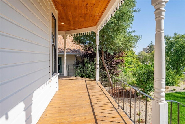 1764 Chestnut St, Redding, CA 96001 - view of wooden porch