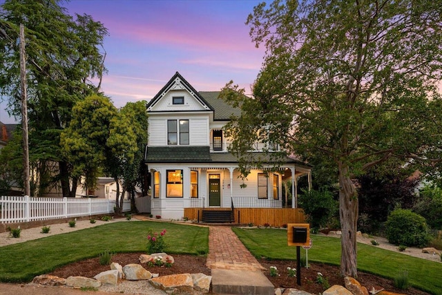 1764 Chestnut St, Redding, CA 96001 - victorian house featuring a porch