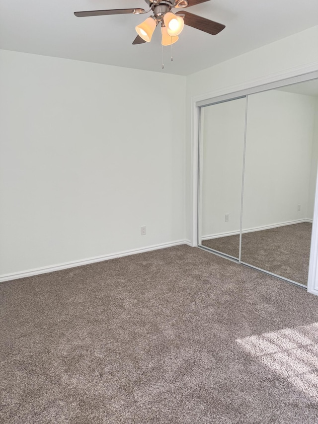 1407 Fayette Ln, Redding, CA 96003 - unfurnished bedroom with carpet, a closet, and baseboards