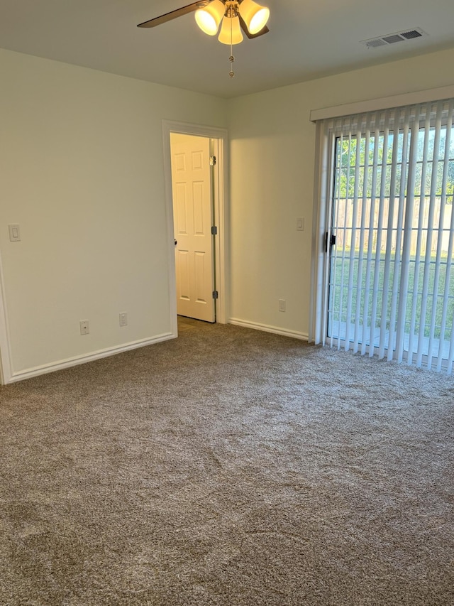 1407 Fayette Ln, Redding, CA 96003 - carpeted spare room with a ceiling fan and baseboards