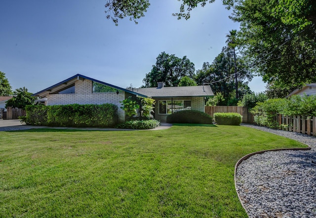 3090 Inez St, Redding, CA 96002 - view of front of property with brick siding and a chimney