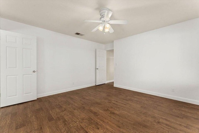 4200 Travona St, Redding, CA 96001 - unfurnished room with wood finished floors, baseboards, and ceiling fan