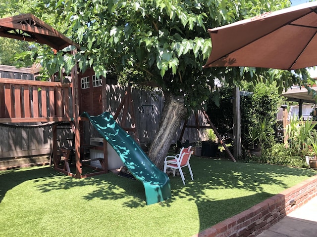 4200 Travona St, Redding, CA 96001 - view of yard featuring a playground