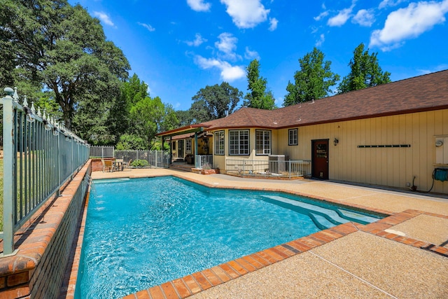 21247 Creekside Dr, Red Bluff, CA 96080 - view of pool featuring a patio and central AC unit