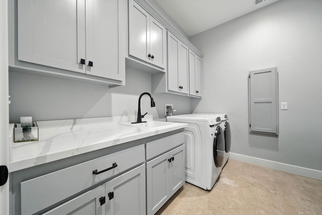 180 Agua Verdi Dr, Red Bluff, CA 96080 - laundry area featuring cabinet space and washer and clothes dryer