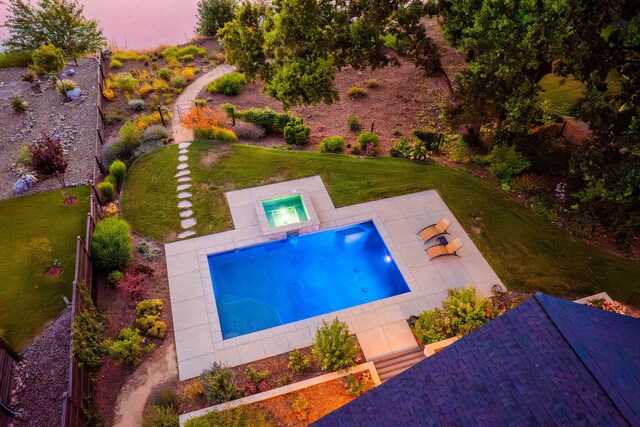 180 Agua Verdi Dr, Red Bluff, CA 96080 - outdoor pool featuring a yard and a patio area