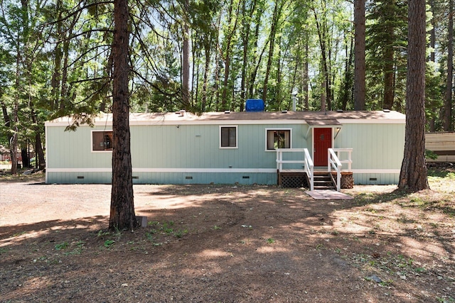 7530 Brett Rd, Shingletown, CA 96088 - manufactured / mobile home featuring crawl space