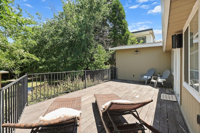 1545 Olive Ave, Redding, CA 96001 - view of wooden deck