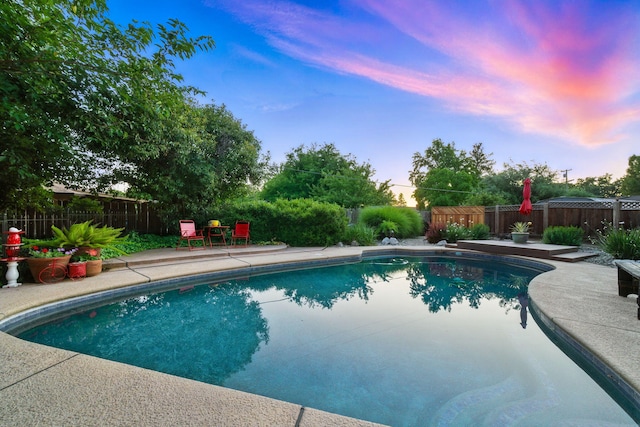 6966 Granada Dr, Redding, CA 96002 - view of pool with a fenced backyard and a patio area