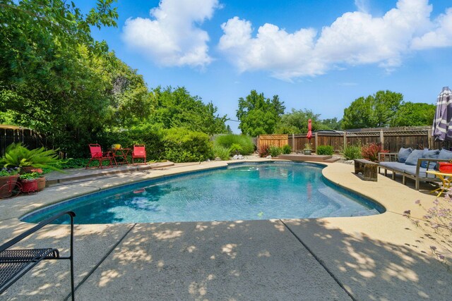 6966 Granada Dr, Redding, CA 96002 - view of pool with a patio and a fenced backyard
